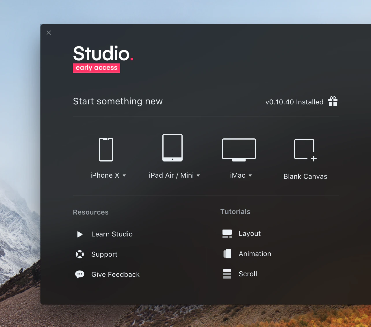UI 設計筆記工具篇： InVision Studio Early Access